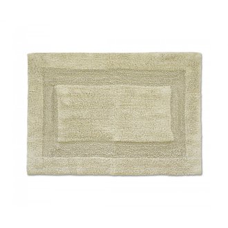 Tapis de bain uni tufté - Rectangle 100% coton 1500g/m2 - Beige - 60x90 cm