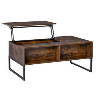 Table basse rectangulaire relevable style industriel