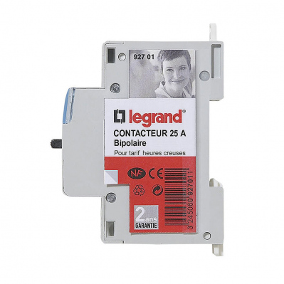 Contacteur Legrand CX3 pour tarifs heures creuses-bipolaire 230V 25A-1 module  - 3245060927011 - 3245060927011