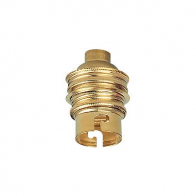 Douille pour ampoule B22 Legrand - avec bague - sortie de câble latérale-laiton  - 3245060971038 - 3245060971038
