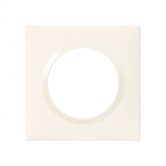 Plaque dooxie 1 poste carrée finition blanc Legrand