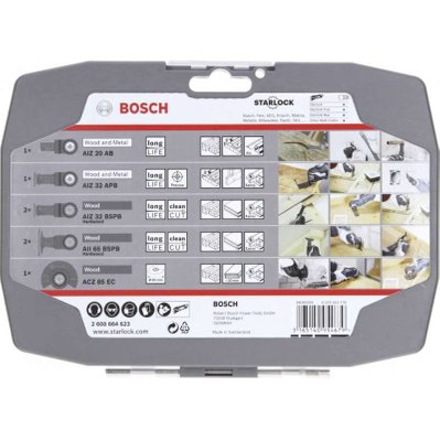 Coffret Starlock Bosch Professional 2608664623 spécial bois (7 pièces) - 2608664623 - 3165140954679