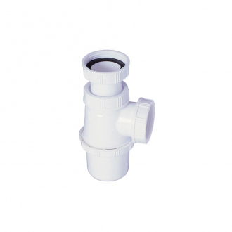Siphon en plastique pour évier - réglable - 131-176 mm 