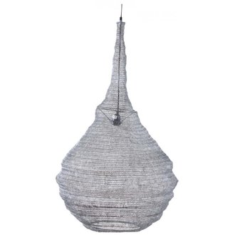 Lampe suspension métal gris blanchi Diamètre 60cm