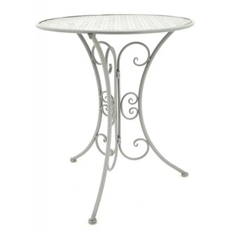Table en métal gris pliante