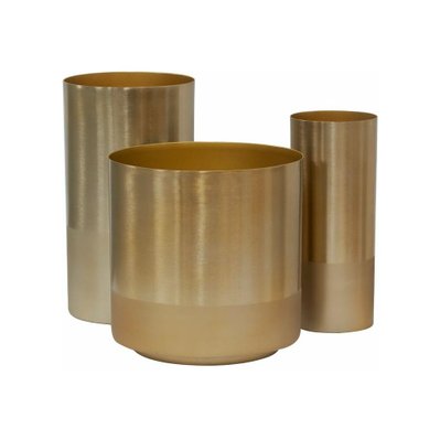 Vase cyclindrique métal doré Grand modèle - 48758 - 3238920815054