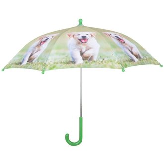 Parapluie chiot en métal et bois Labrador