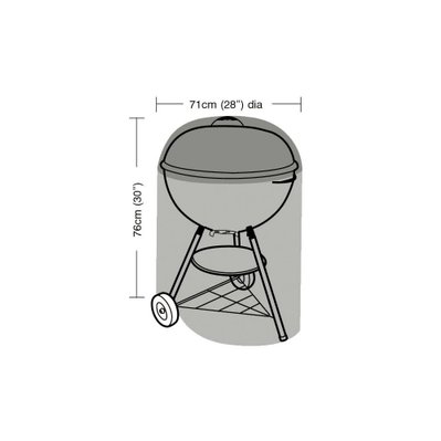 Housse de protection barbecue rond 71 cm - 44003 - 5031670513007