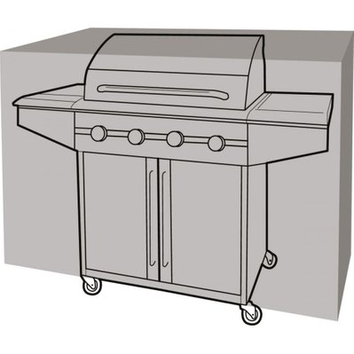 Housse de protection barbecue rectangulaire 165 cm de long - 44006 - 5031670513205