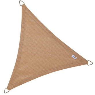 Voile d'ombrage triangulaire Coolfit sable 5 x 5 x 5 m