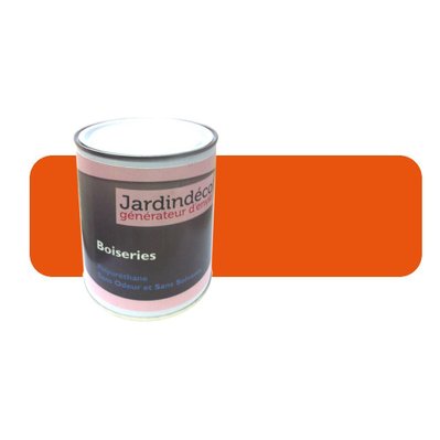 Peinture  pour meuble en bois brut 1 litre orange pur - 10788 - 3700866314750