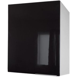 Meuble Haut 1 Porte – 60cm - Noir