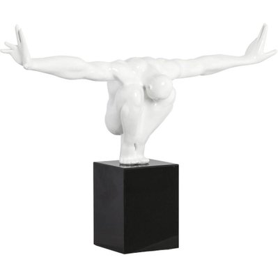 Statue design athléte Dive Blanc - 9602 - 5420072007533