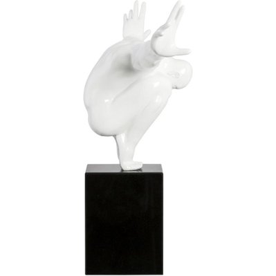 Statue design athléte Dive Blanc - 9602 - 5420072007533