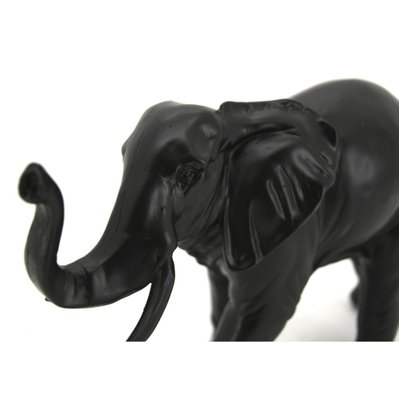 Statuette éléphant en résine noire - 31897 - 3238920806823