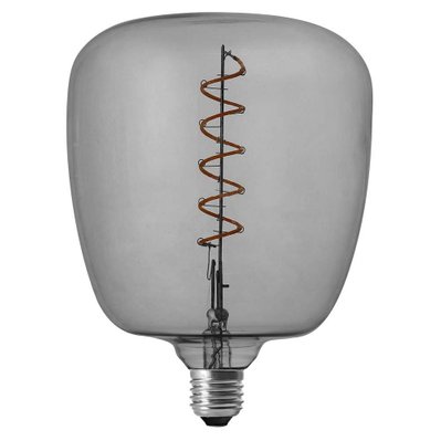 Ampoule ronde LED spirale gris 14 cm - 32564 - 3664944129493