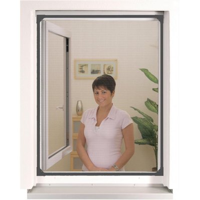 Moustiquaire avec cadre magnétique pour fenêtre anthracite max 100x120 cm - 30952 - 4052329004012