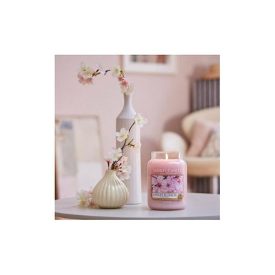 Bougie jarre en verre senteur fleurs de cerisier Moyen modèle - 47896 - 5038581009162