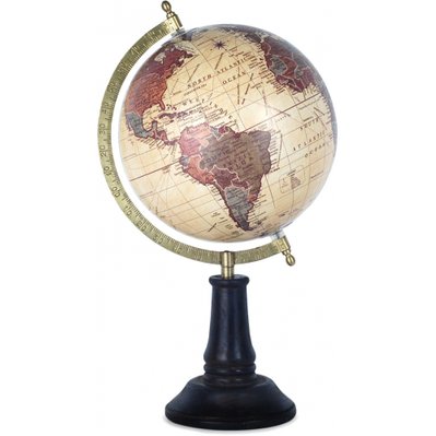 Globe terrestre vintage en métal Malraux - 53007 - 8433933101377