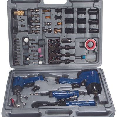 Kit 4 outils pneumatique + 71 accessoires - Livré en coffret - HAC71PCS - 3661602009999