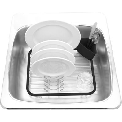 Egouttoir vaisselle avec porte ustensiles amovible - 6170 - 0028295279130