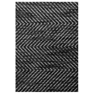 Tapis METRO à motifs Graphiques - Noir & Blanc 200 x 290 cm