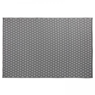 Tapis d'extérieur polypropylène gris 180 x 120 cm - Solys - 103922 - 3663095018441