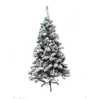 Sapin de Noël enneigé Oslo - H. 150 cm - Blanc