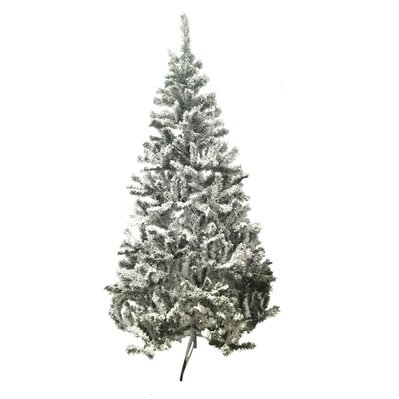 Sapin de Noël Artificiel enneigé Oslo - 850 Branches épaisses - H. 210 cm - Blanc et Vert - 950013 - 3665549067142