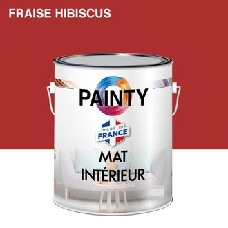 Peinture mate acrylique intérieure Fraise Hibiscus en 2,5l