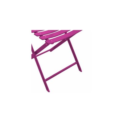 Chaise pliante en acier Nonza (Lot de 2) Framboise - 25885 - 3700103051950