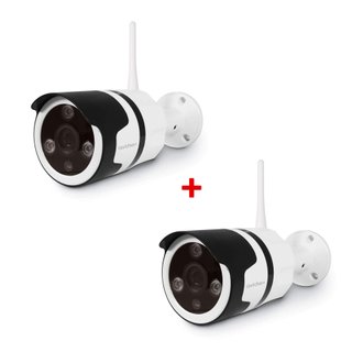 Caméra de surveillance extérieure Avidsen IP Wifi 720 P - Lot de 2
