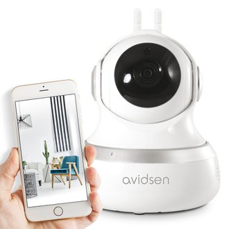 Caméra de surveillance intérieure Avidsen IP Wifi 720 P - 360° - Produit Neuf