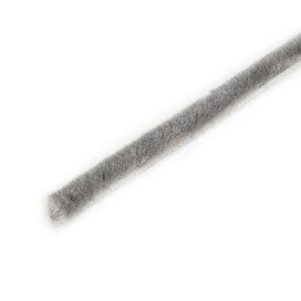 Emuca  Joint de brosse anti poussière autocollant, hauteur 7mm, rouleau de 10m, Gris