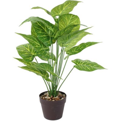 Plante verte artificielle en pot 55 cm - 45296 - 3664944185680