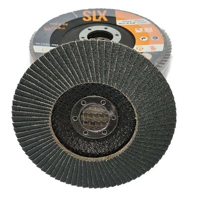 10 disques à lamelles Silex - Ø 125 mm - grain 80 - Qualité pro + 30%  de performances d'abrasifs - SLX-lamelle-80-125 - 3662293397891