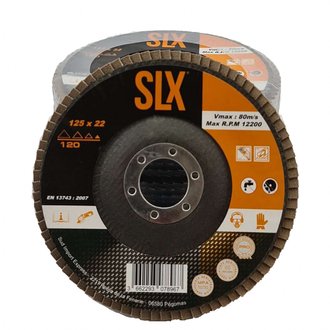10 disques à lamelles Silex - Ø 125 mm - grain 120 - Qualité pro + 30%  de performances d'abrasifs