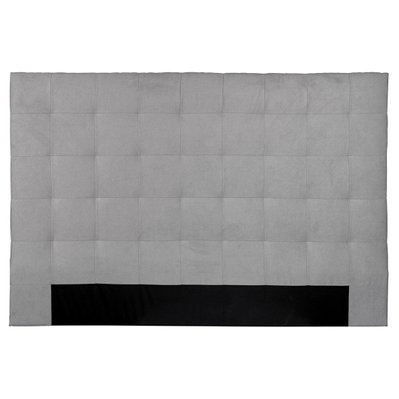 Tête de lit capitonnée en tissu gris 180 cm HALCIONA - 51045 - 3662275122961