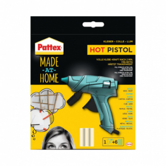Pistolet à  Colle Thermofusible PATTEX Made At Home + 6 recharges de colles