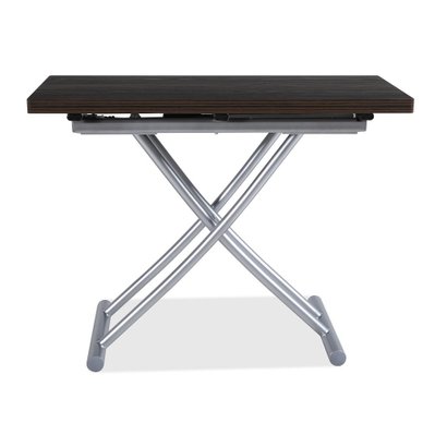 Table basse relevable COLIBRI ultra compacte mélaminé bois wengué 100 x 45/90 cm - 20100893444 - 3663556379937