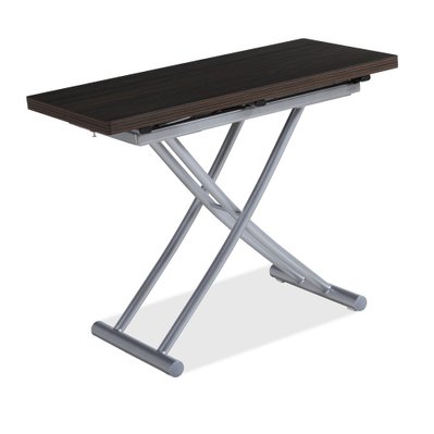 Table basse relevable COLIBRI ultra compacte mélaminé bois wengué 100 x 45/90 cm - 20100893444 - 3663556379937