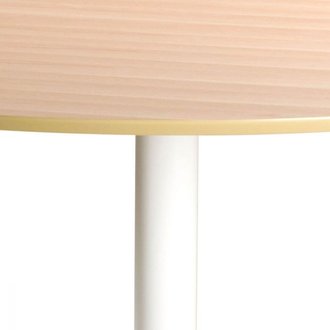 Table à manger 110 cm POCKET Blanc et chêne   - BOBOCHIC