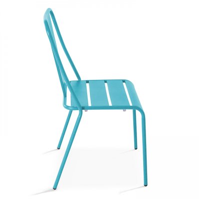 Chaise en métal bleu - 106491 - 3663095041494