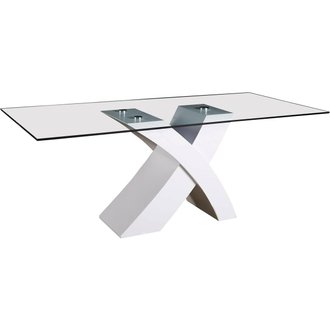 Table repas "Mona" - 200 x 90 x 74 cm - Blanc