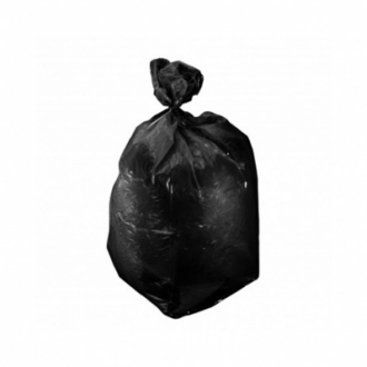Rouleau de 20 sacs à déchets - 60L - noir 