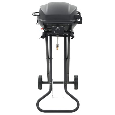 vidaXL Barbecue au gaz portatif avec zone de cuisson Noir - 44278 - 8718475616887