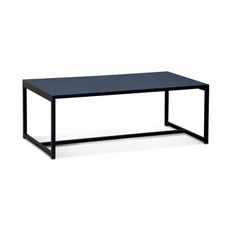 Table basse métal noir 100x50x36cm - Industrielle - pieds en métal. design