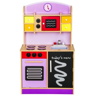 Tectake  Cuisine enfant avec four et micro-ondes - violet - 401236 - 4260397650721