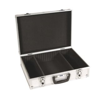 Valise à Outils PEREL avec Compartiments Amovibles - Aluminium - 425 x 305 x 125 mm