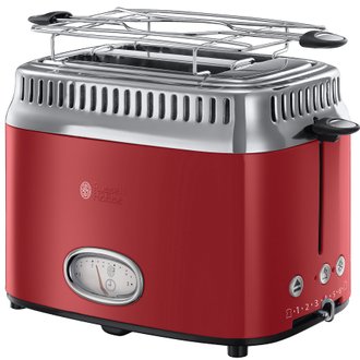 Grille-pains 2 fentes 1300w rouge  - RUSSELL HOBBS - 21680-56